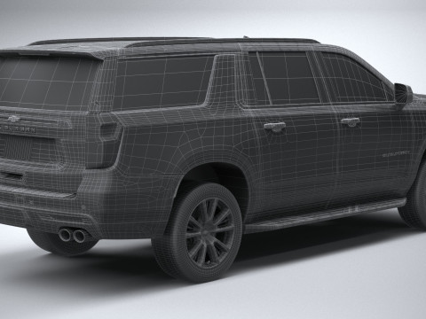 Chevrolet Suburban High Country 2021 Modelo 3D