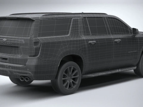 Chevrolet Suburban High Country 2021 3D Model