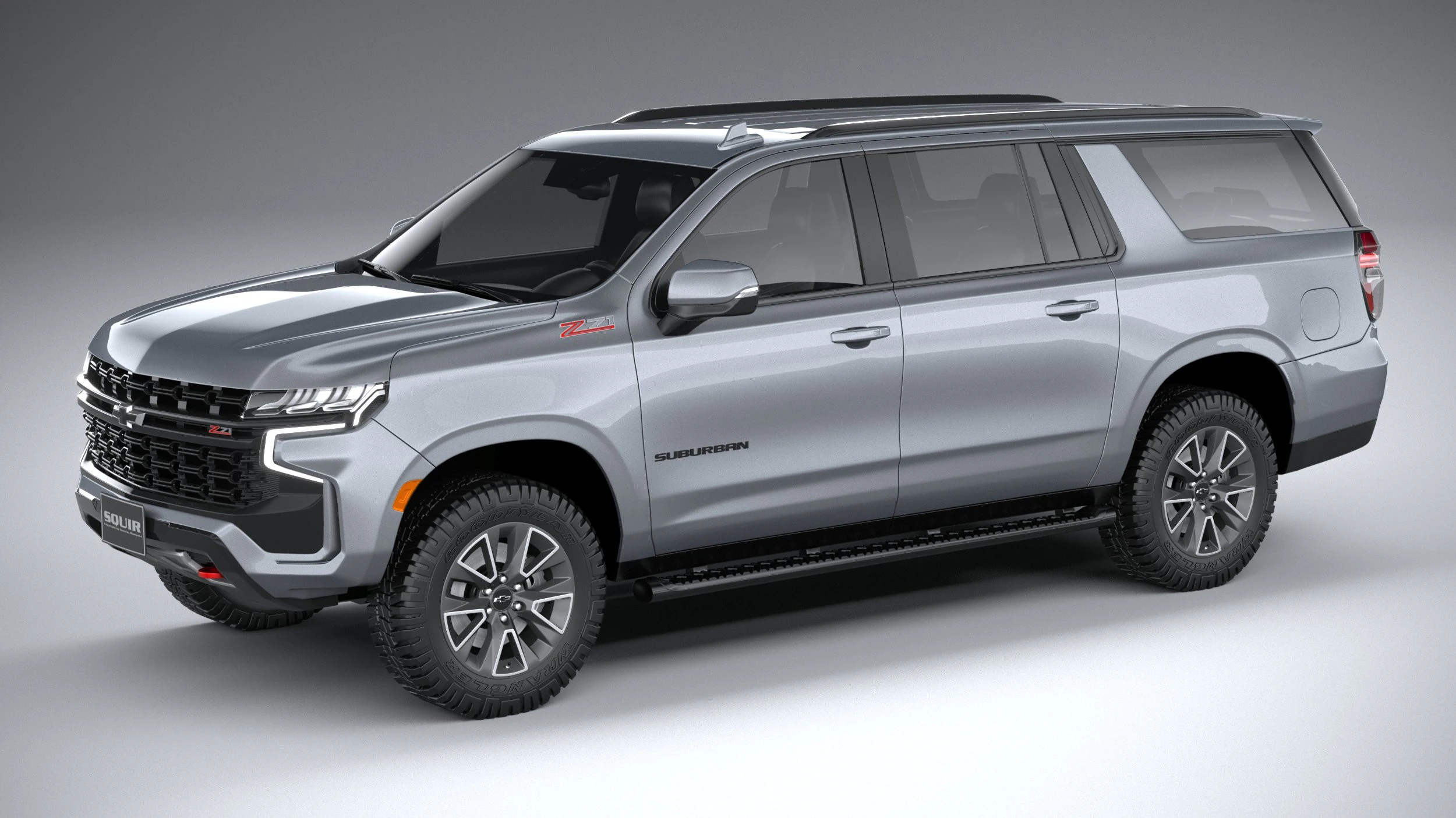 Chevrolet Suburban Z71 2021 3D Model .c4d .max .obj .3ds .fbx .stl .blend 