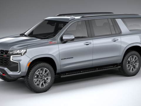 Chevrolet Suburban Z71 2021 3D Model