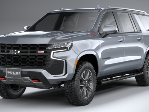 Chevrolet Suburban Z71 2021 3D Model