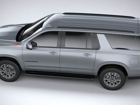 Chevrolet Suburban Z71 2021 3D Model