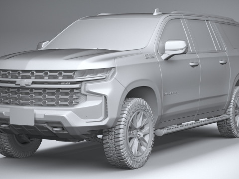 Chevrolet Suburban Z71 2021 3D Model