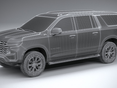 Chevrolet Suburban Z71 2021 3D Model