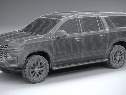 Chevrolet Suburban Z71 2021 3D Model