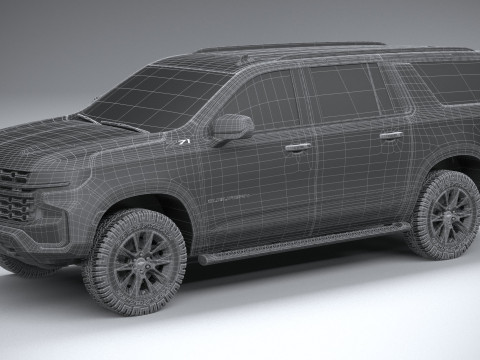Chevrolet Suburban Z71 2021 3D Model