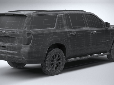 Chevrolet Suburban Z71 2021 3D Model