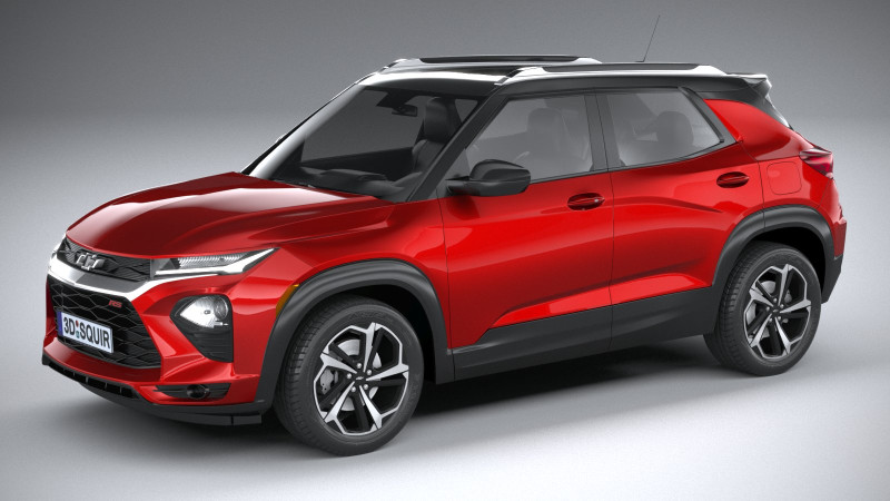 Chevrolet Trailblazer RS 2021 3D Модель .c4d .max .obj .3ds .fbx .stl .blend 