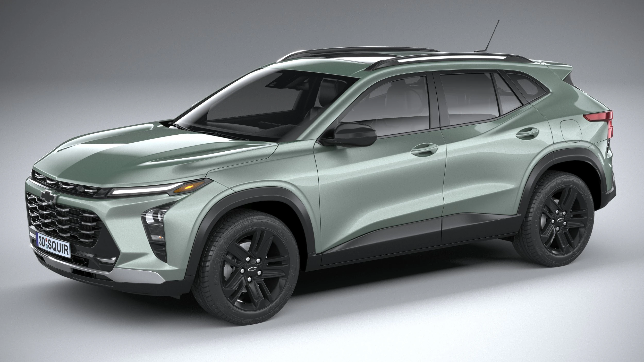 Chevrolet Trax Activ 2024 3D Model .c4d .max .obj .3ds .fbx .stl .blend