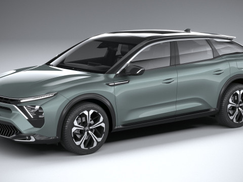 Citroen C5 X 2022 3Dモデル