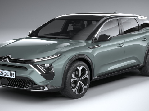 Citroen C5 X 2022 Model 3D