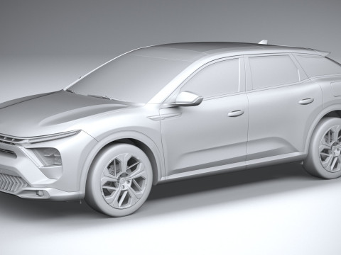 Citroen C5 X 2022 Model 3D