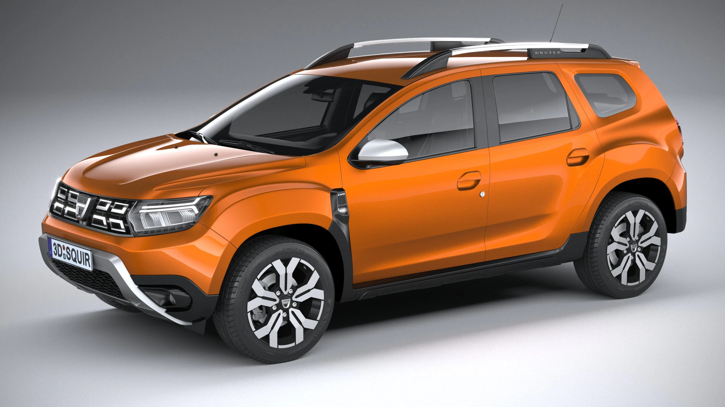 Dacia Duster 2022 3D Model .c4d .max .obj .3ds .fbx .stl .blend