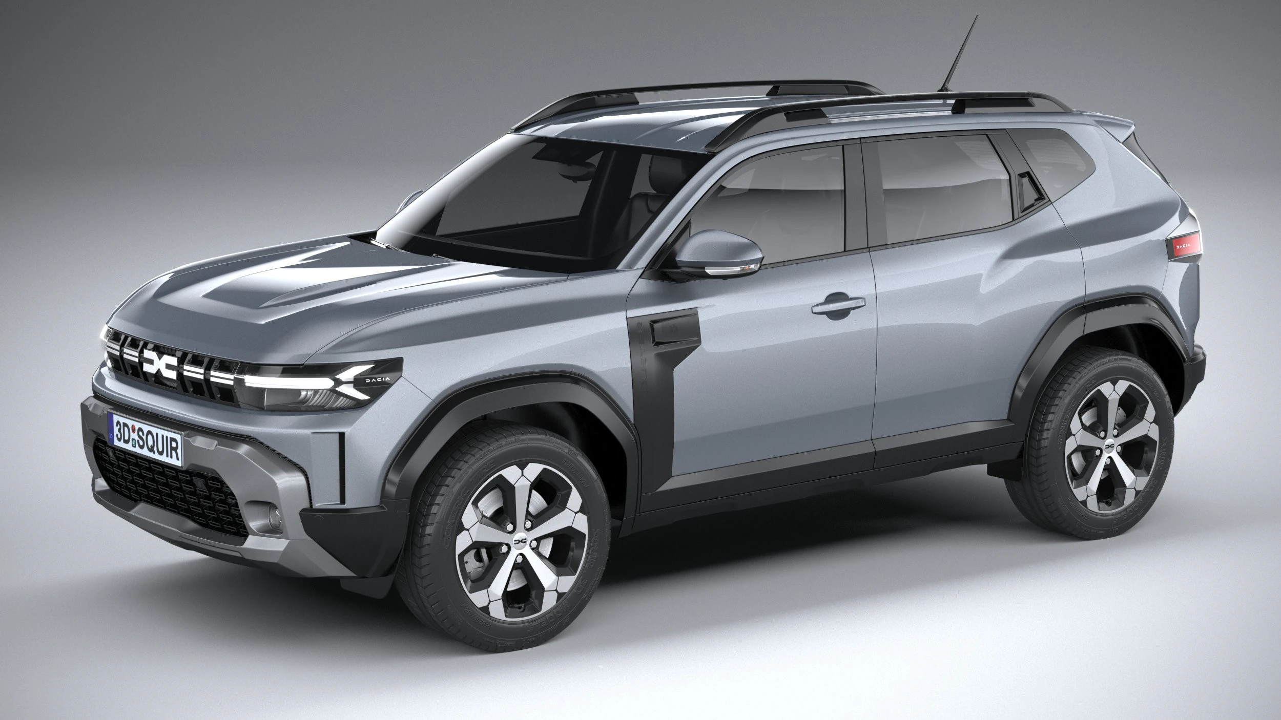 Dacia Duster 2024 3D Model .c4d .max .obj .3ds .fbx .stl .blend 