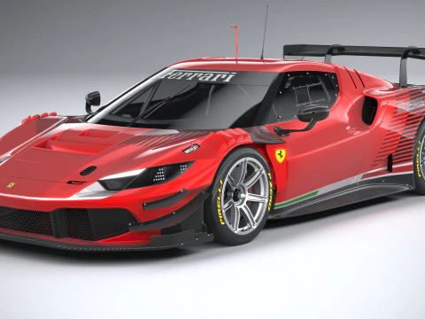 Ferrari 296 GT3 2023 3D Model in Sport Cars 533867 | 3DExport