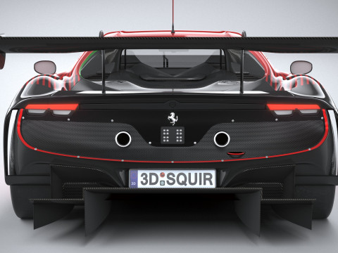 Ferrari 296 GT3 2023 3D Модель