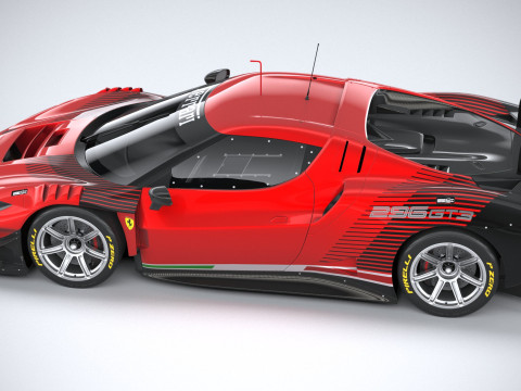 Ferrari 296 GT3 2023 3D Модель