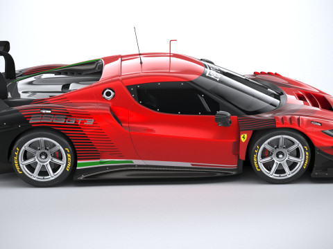 Ferrari 296 GT3 2023 3D Модель