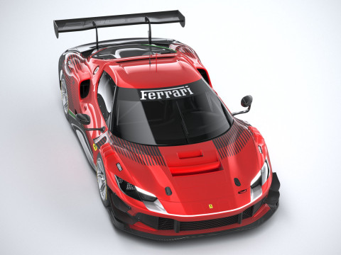 Ferrari 296 GT3 2023 3D Модель