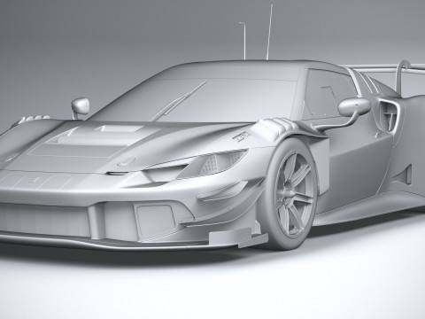 Ferrari 296 GT3 2023 3D Модель
