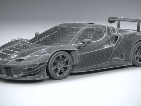 Ferrari 296 GT3 2023 3D Модель