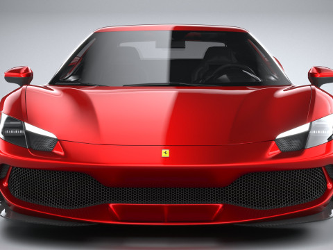 Ferrari 296 GTB 2022 LowPoly 3D Model