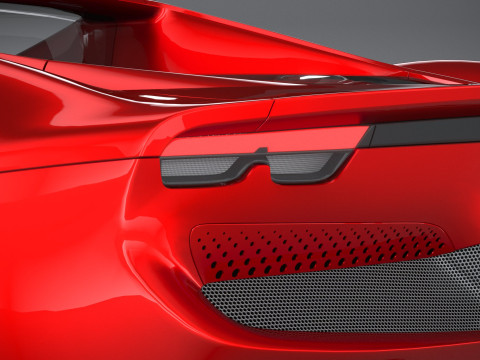 Ferrari 296 GTB 2022 LowPoly 3D Model