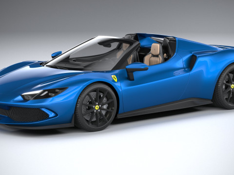 Ferrari 296 GTS 2023 3D Model