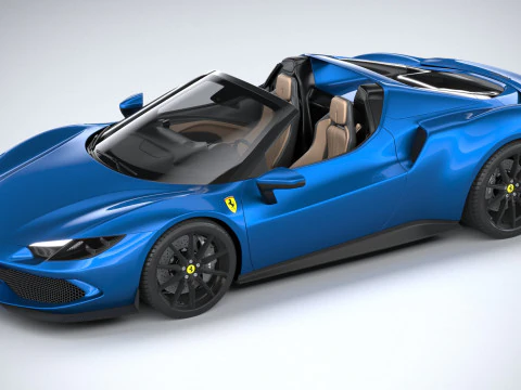 Ferrari 296 GTS 2023 3D Model