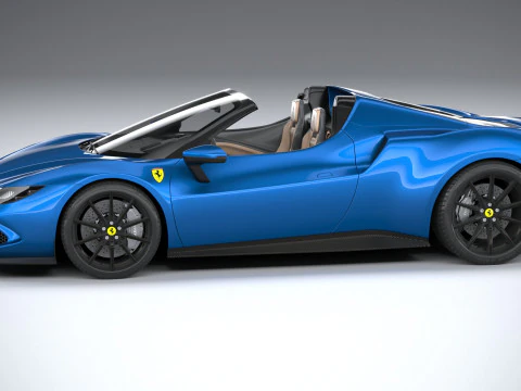 Ferrari 296 GTS 2023 3D Model