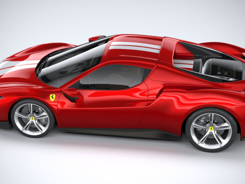 Ferrari 296 GTS 2023 3D 模型