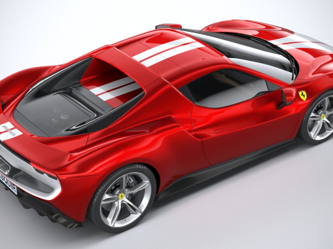 Ferrari 296 GTS 2023 3D 模型