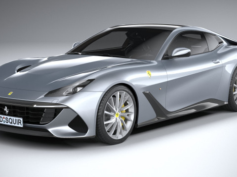 Ferrari BR20 2021 LowPoly Modello 3D