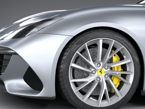 Ferrari BR20 2021 LowPoly Modello 3D