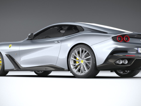 Ferrari BR20 2021 LowPoly Modello 3D
