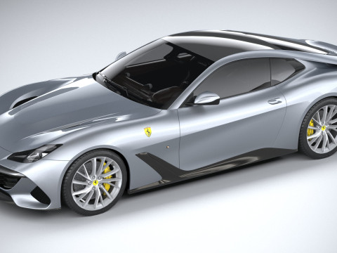 Ferrari BR20 2021 LowPoly Modello 3D