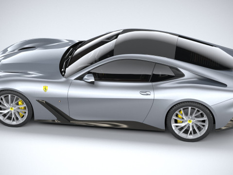 Ferrari BR20 2021 LowPoly Modello 3D