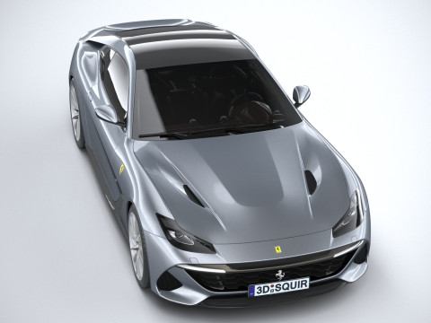 Ferrari BR20 2021 LowPoly Modello 3D
