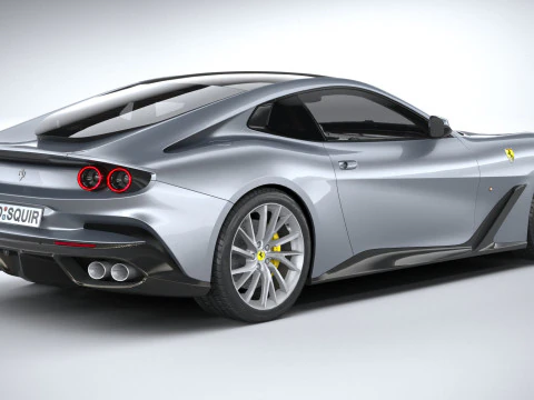Ferrari BR20 2021 LowPoly 3D Model