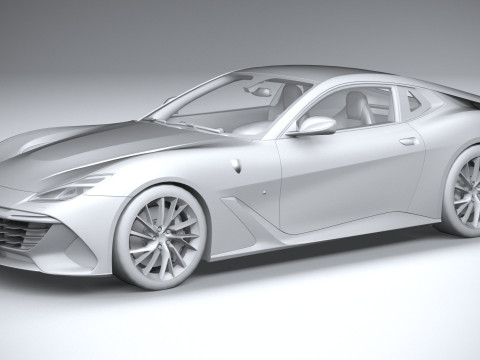 Ferrari BR20 2021 LowPoly Modello 3D