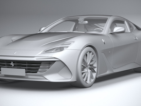Ferrari BR20 2021 LowPoly Modello 3D