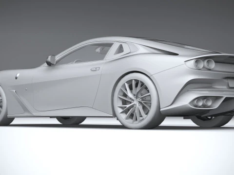 Ferrari BR20 2021 LowPoly 3D Model