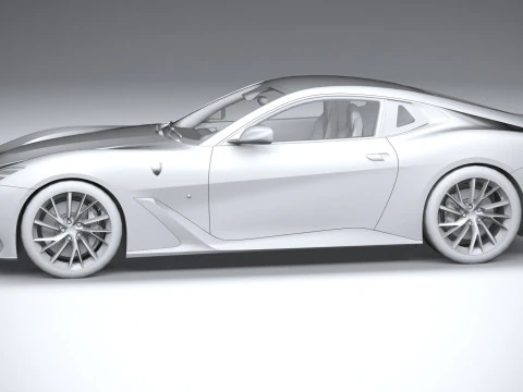 Ferrari BR20 2021 LowPoly 3D Model