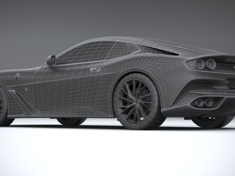 Ferrari BR20 2021 LowPoly Modello 3D