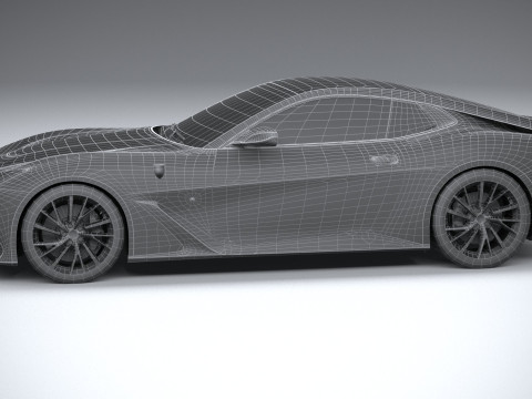 Ferrari BR20 2021 LowPoly Modello 3D