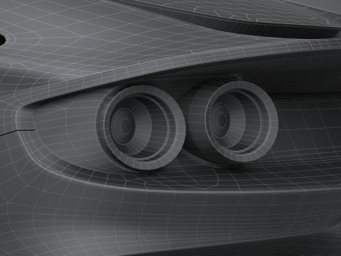 Ferrari BR20 2021 LowPoly Modello 3D
