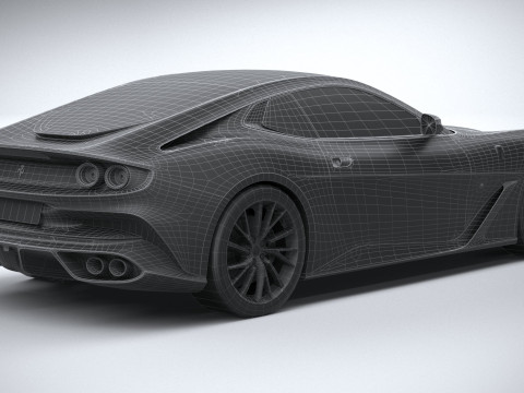 Ferrari BR20 2021 LowPoly Modello 3D
