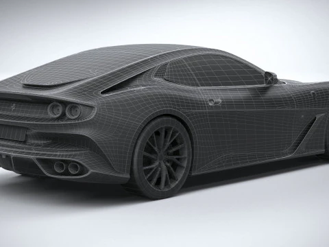 Ferrari BR20 2021 LowPoly 3D Model