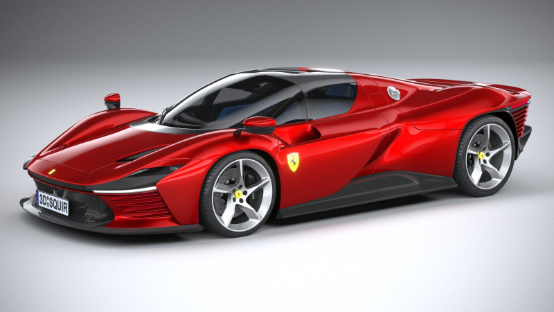 Ferrari Daytona SP3 2022 Model 3D .c4d .max .obj .3ds .fbx .stl .blend
