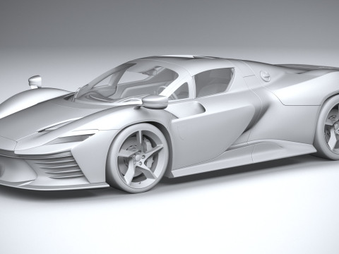 Ferrari Daytona SP3 2022 Model 3D